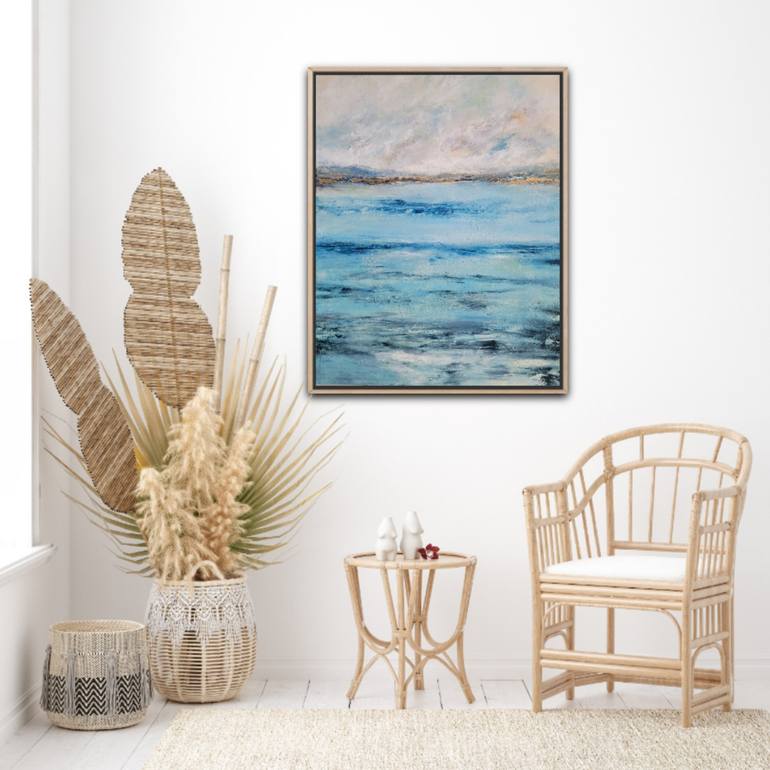 Original Abstract Seascape Painting by Gina Battle