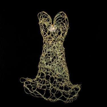 "Hyacinth Aurum" Woven Dress Sculpture thumb