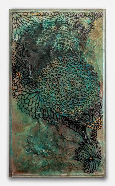 Original Abstract Expressionism Nature Collage by Susan Freda