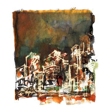 Print of Expressionism Architecture Paintings by razvan luscov