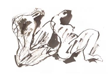 Print of Expressionism Erotic Drawings by razvan luscov