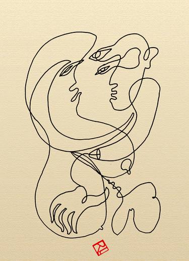 Original Figurative Erotic Printmaking by razvan luscov
