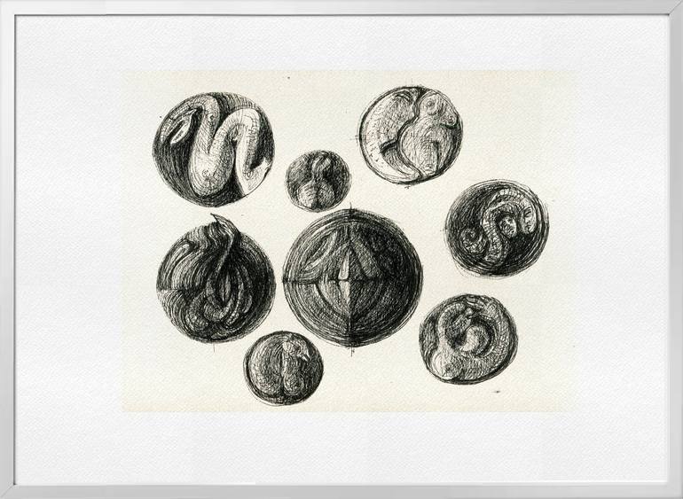 Original Surrealism Fantasy Printmaking by Razvan Luscov