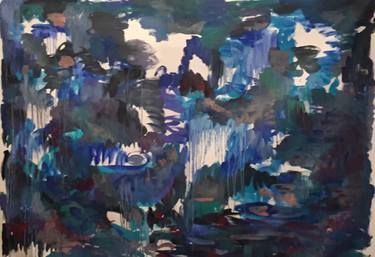 Original Abstract Fantasy Painting by Milagros Schmoll