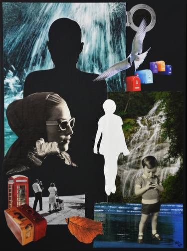 Original Figurative People Collage by Mariana Ionita