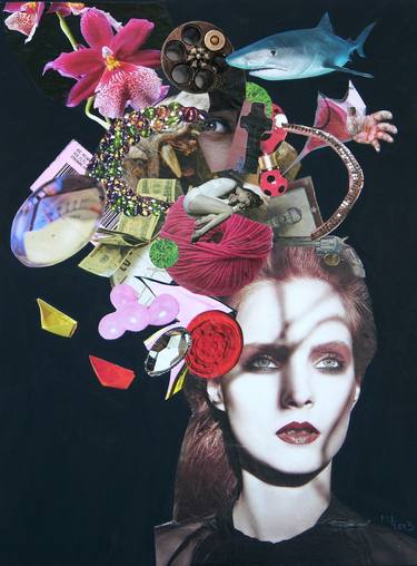 Original Figurative Women Collage by Mariana Ionita