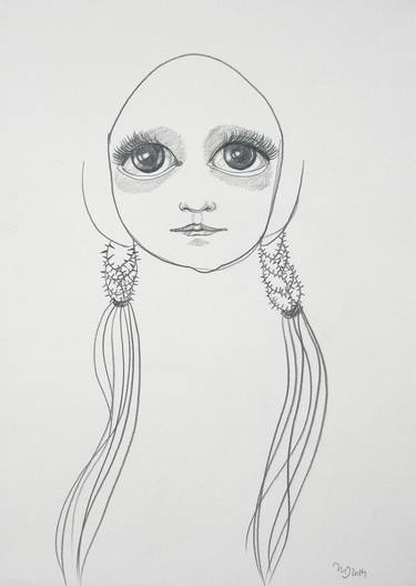 Original Figurative Children Drawings by Mariana Ionita