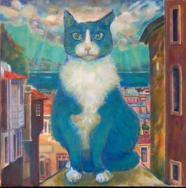 Original Cats Paintings by Gülin Erden