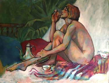 Original Figurative Nude Paintings by Gülin Erden