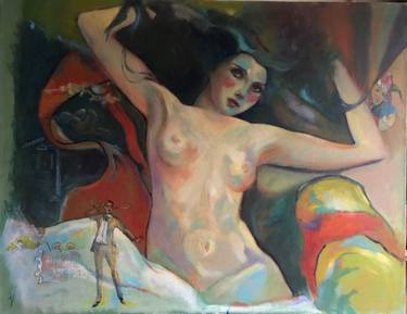 Original Figurative Nude Paintings by Gülin Erden