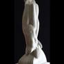infinity, a green Swedish marble figurative carving original