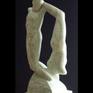 The idea of a romantic love that lasts forever is what inspired Vasily to create the stone carving "Infinity."  This sculpture is carved from Swedish marble and is a lovely soft, warm light-to mid-tone green.  It is exquisite in the seemingly simple lines of the figure.  Vasily's work is elegant and shows a pure love.