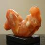 For many years, Vasily has explored the connection between the human figure, architecture, and the land.  Most of the LAND series of stone carvings he made during symposiums in Turkey and his native Ukraine.  This much smaller composition is carved from a semi-translucent orange calcite, such a gorgeous stone!  She is mounted on a black marble base,  'Red Land' weighs 13 pounds and ships from the Chicago, USA, area.  Thank you for appreciating Vasily's art.