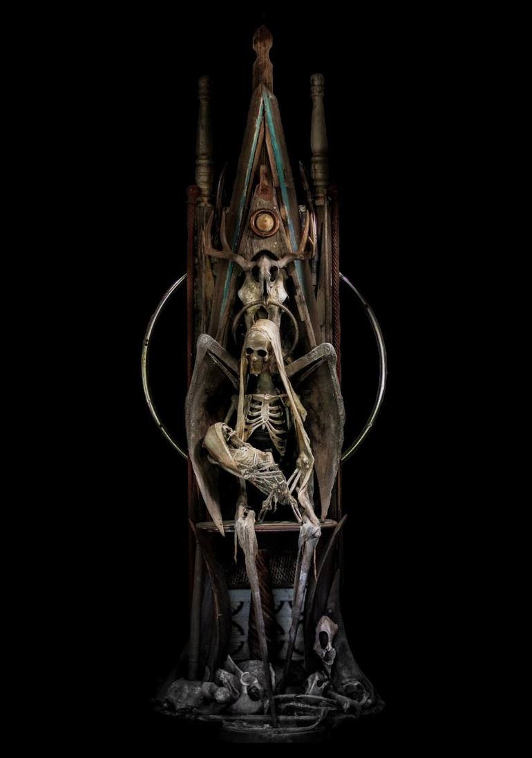 Print of Art Deco Mortality Sculpture by Bruce Larsen