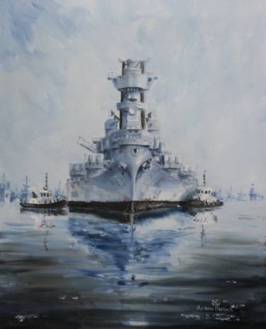 The Last Battleship (USS Iowa Towed From Suisun Bay) thumb