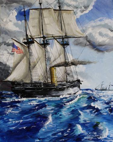 Print of Ship Paintings by Aaron Burks
