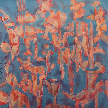 Original Abstract Patterns Paintings by Max de Winter