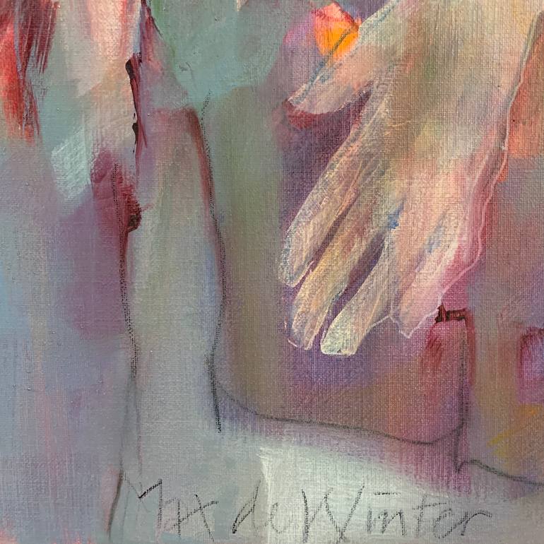 Original Impressionism People Painting by Max De Winter