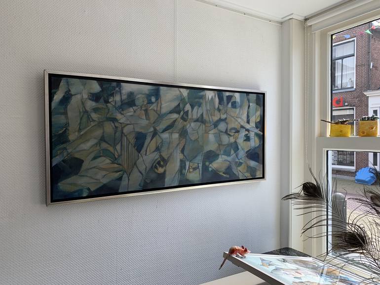 Original Documentary Abstract Painting by Max de Winter