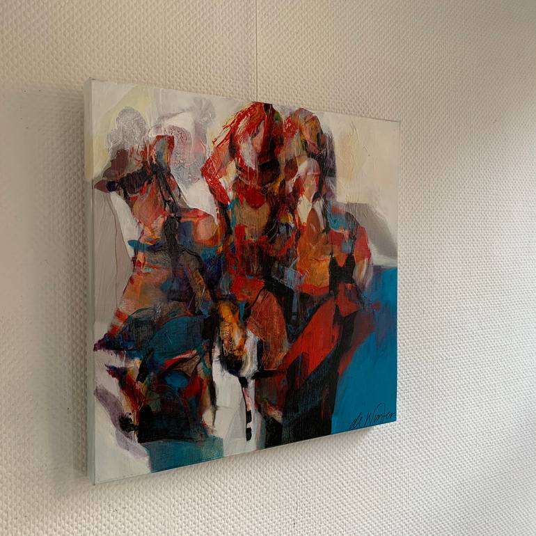 Original Abstract Expressionism Family Painting by Max De Winter