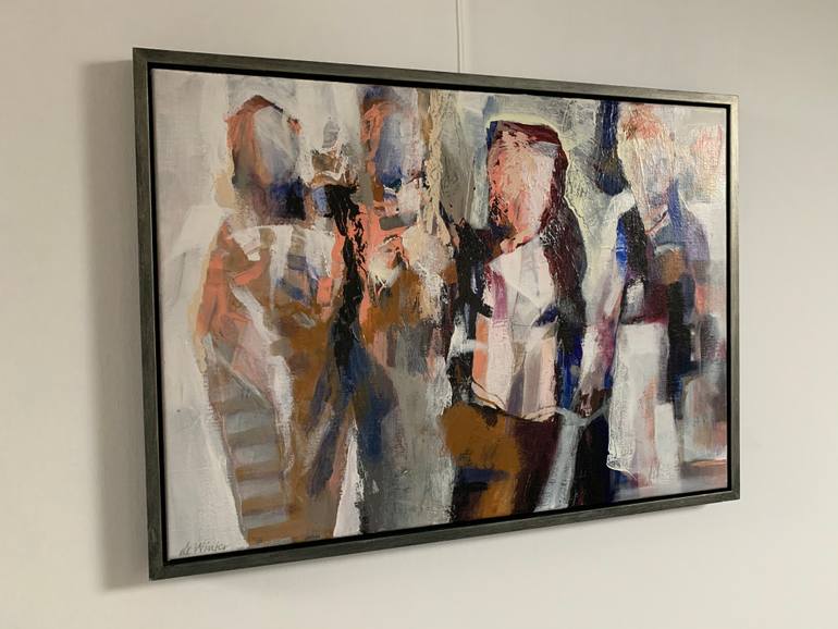 Original Abstract Women Painting by Max De Winter