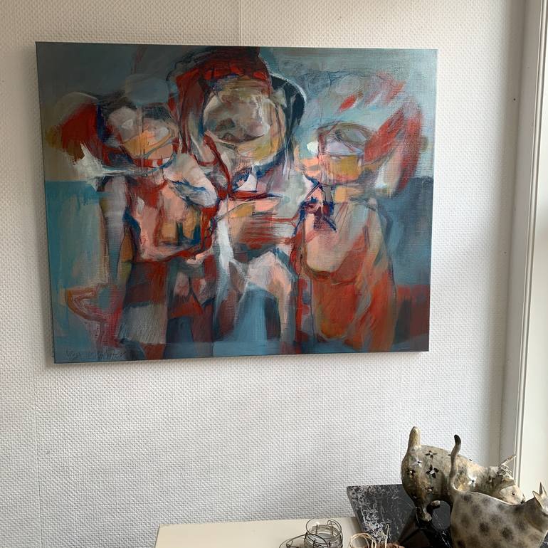 Original Abstract Love Painting by Max de Winter