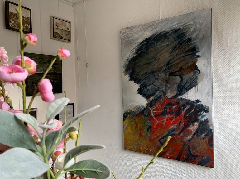 Original Abstract Portrait Painting by Max de Winter