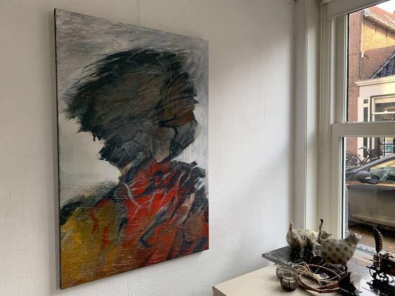 Original Abstract Portrait Painting by Max de Winter