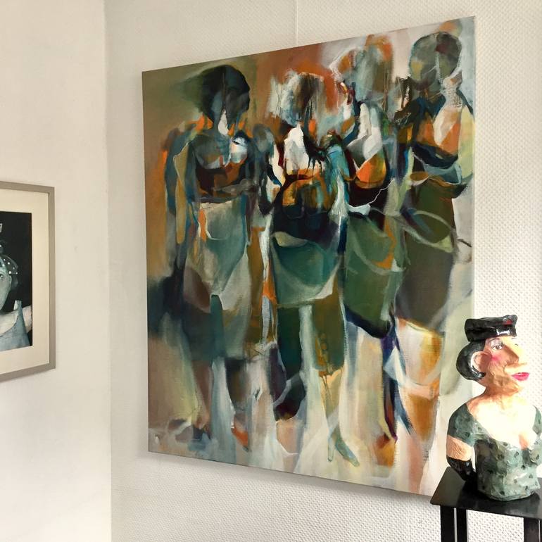 Original Abstract Women Painting by Max de Winter