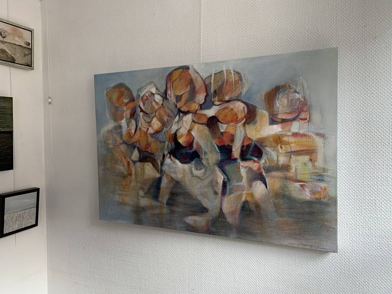 Original Abstract Women Painting by Max De Winter
