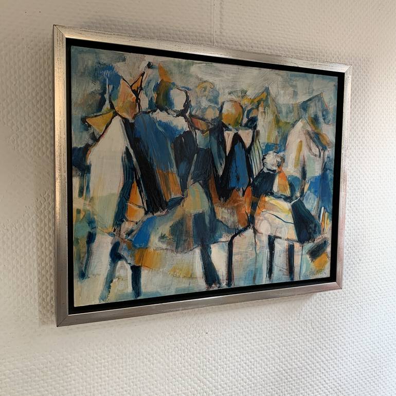 Original Abstract Travel Painting by Max de Winter