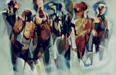 Print of Abstract People Paintings by Max de Winter