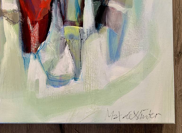 Original Abstract People Painting by Max de Winter