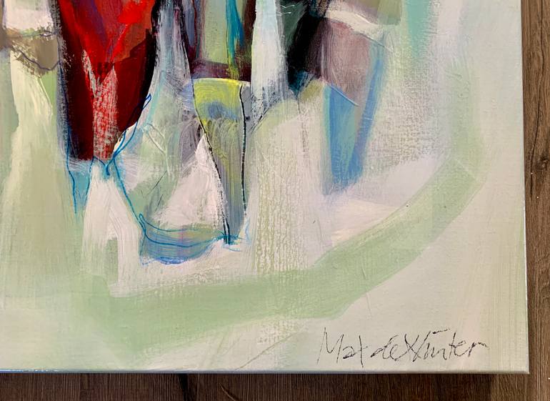 Original Abstract People Painting by Max De Winter