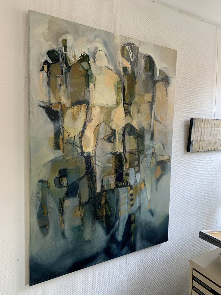 Original Abstract Fantasy Painting by Max De Winter