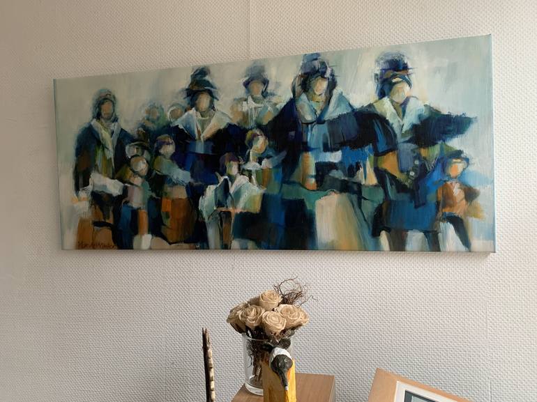 Original Documentary Women Painting by Max De Winter