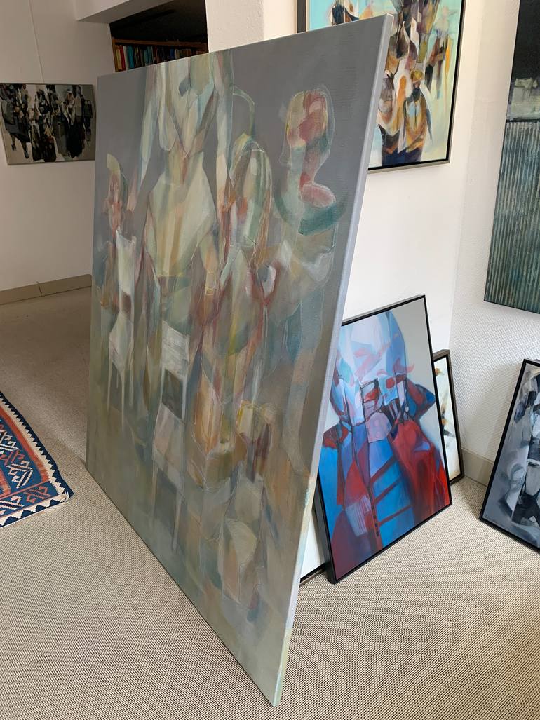 Original Modernism Abstract Painting by Max De Winter