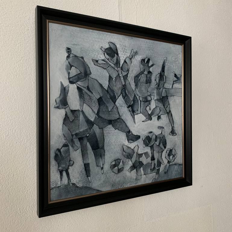 Original Documentary Children Painting by Max De Winter