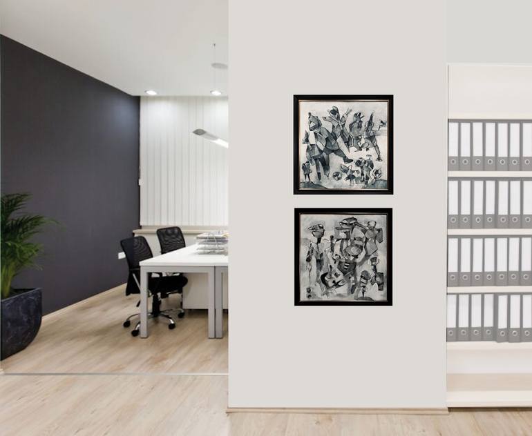 Original Documentary Children Painting by Max De Winter