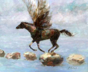 Original Horse Painting by Jerzy Cichecki