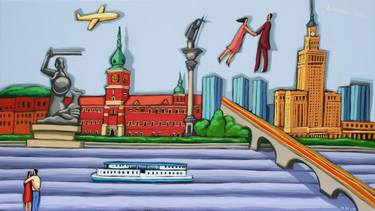 Original Cities Painting by Magda Beneda