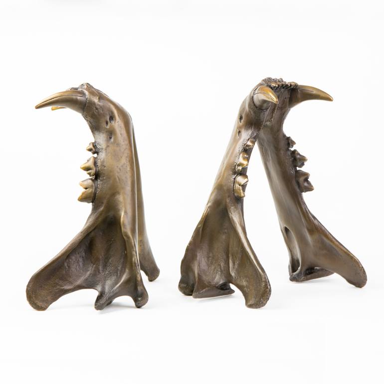 Original Figurative Animal Sculpture by Simon Fearnhamm