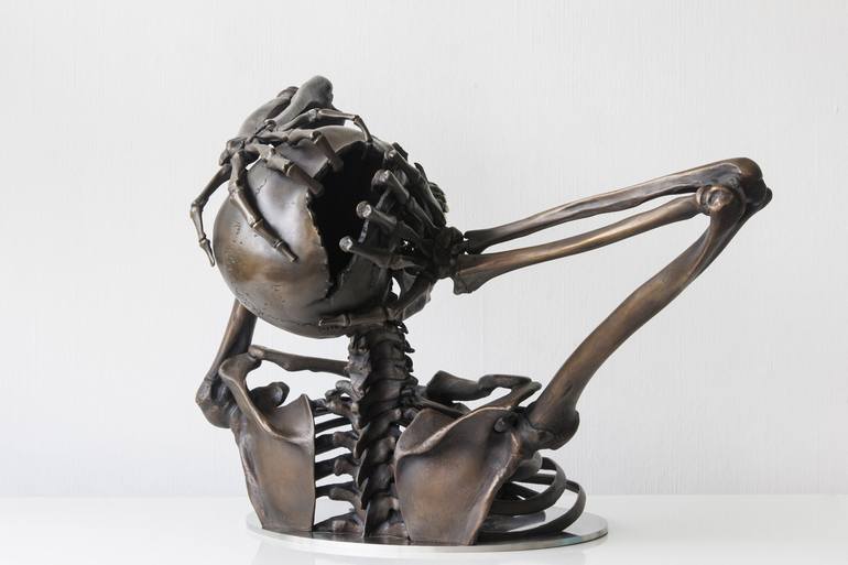 Original Conceptual Mortality Sculpture by Simon Fearnhamm