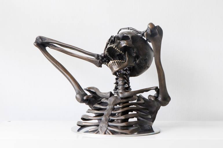 Original Conceptual Mortality Sculpture by Simon Fearnhamm