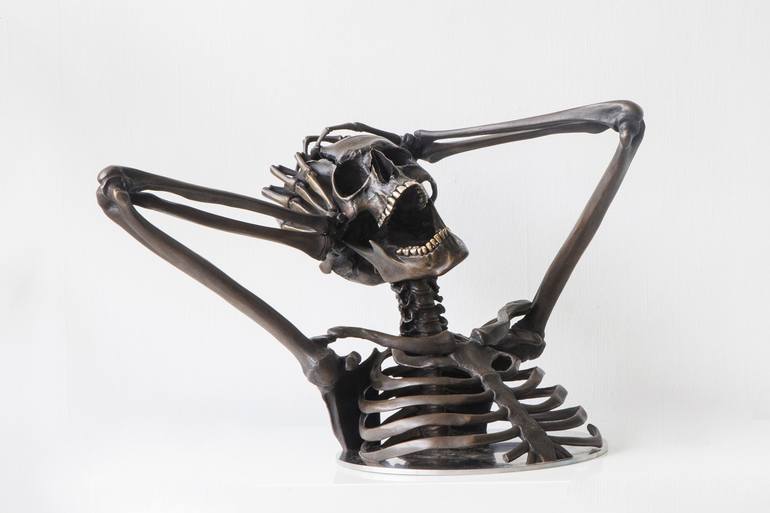 Original Conceptual Mortality Sculpture by Simon Fearnhamm