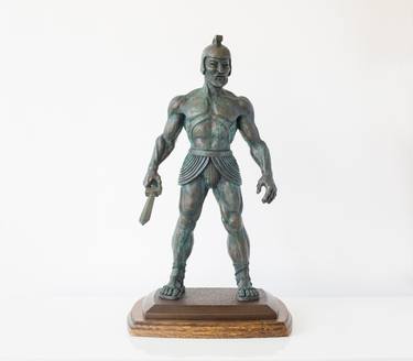 Original Figurative Classical mythology Sculpture by Simon Fearnhamm