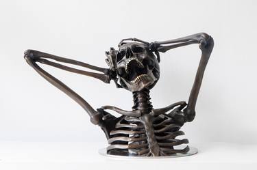 Original Conceptual Mortality Sculpture by Simon Fearnhamm