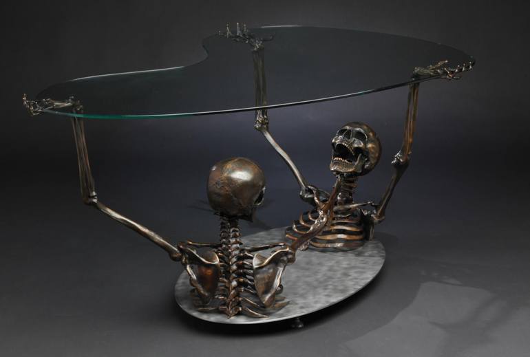 Original Conceptual Mortality Sculpture by Simon Fearnhamm