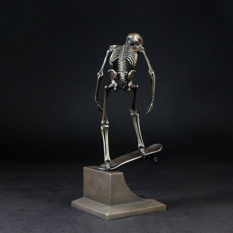 Original Pop Art Mortality Sculpture by Simon Fearnhamm