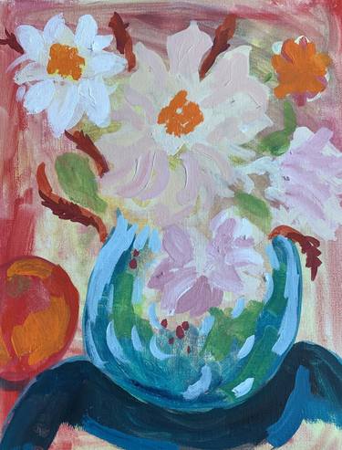 Original Floral Painting by Elizabeth Schmid